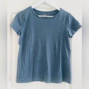 LOFT Outlet Dusty Blue Tee